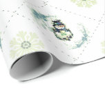 Snowman Sweet Christmas Wrapping Paper Geschenkpapier<br><div class="desc">Delikate Schneemannsverpackung</div>