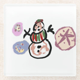 Snowman sweet glasuntersetzer
