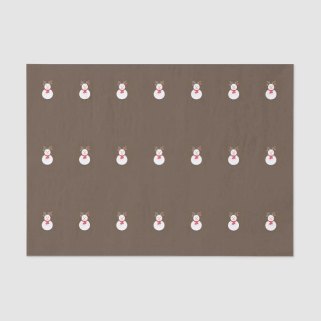 Snowman Tissue Paper Seidenpapier (Vorderseite)