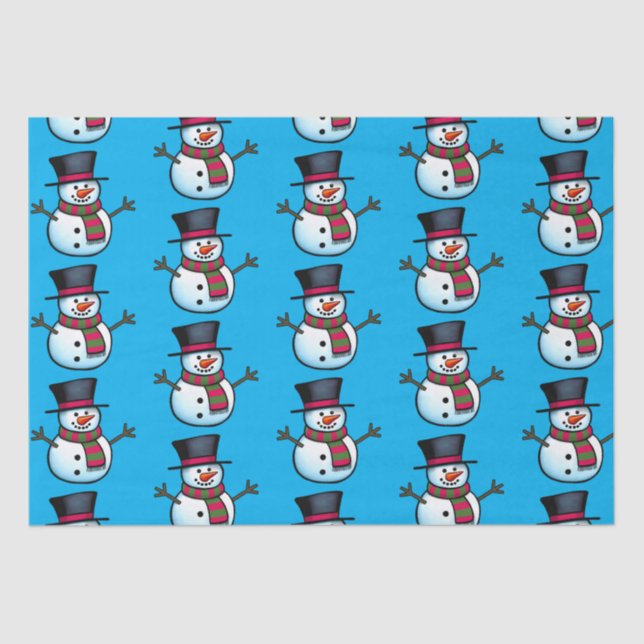 Snowman Tissue Paper Seidenpapier (Vorderseite)