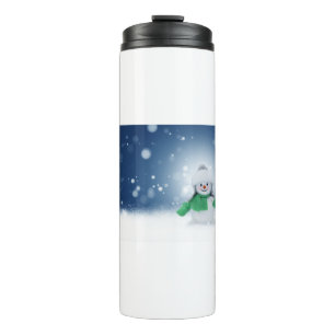 Snowman Toy Schnee Weihnachten Neujahr Winter Kält Thermosbecher