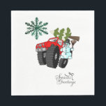 Snowman Truck Merry Christmas Tree Napkins Serviette<br><div class="desc">Weihnachtspapier Napkins Etwas für jeden bietet maßgeschneiderte personalisierte Artikel speziell für Sie, die die Schönheit Ihrer Zuhause oder eines Lieben zu verbessern. Dieses einzigartige Weihnachtskreisschmuck wird Ihre Freunde und Familie beeindrucken. In dieser einmaligen Weihnachtsfeier genießen die Menschen ihre Lieblings-Schokolade oder ihren Kaffee. Während Sie bereits hier sind, können Sie gewollt,...</div>