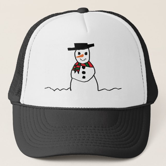 Snowman Truckerkappe (Vorderseite)