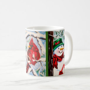 Snowman- u. Kardinalsfreunde Schale Kaffeetasse