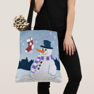 Snowman u. Strumpf-Weihnachten Tasche
