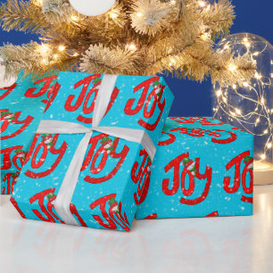 Snowman und Freude an Schneeflocken Geschenkpapier
