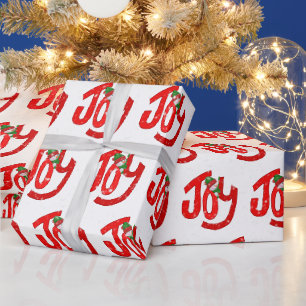 Snowman und Freude an Schneeflocken Geschenkpapier