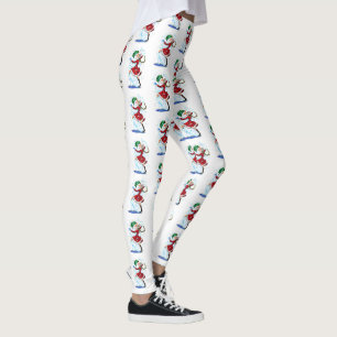 Snowman und Girl Dance Weihnachtsfeste Leggings