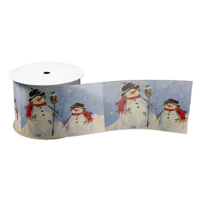 Snowman und Son Satinband (Spule)