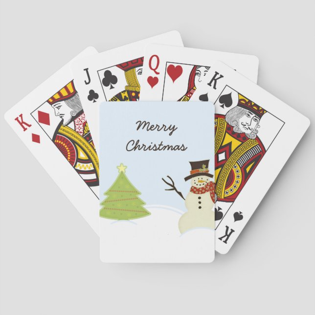 Snowman und Tree Spielkarten (Rückseite)