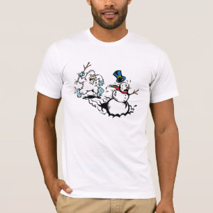 Snowman-Verfolgungs-Shirt T-Shirt