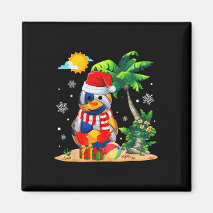 Snowman Volleyball Weihnachtsmannmütze Weihnachten Magnet