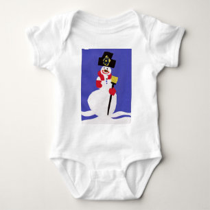 Snowman von VictoriaShaylee Baby Strampler