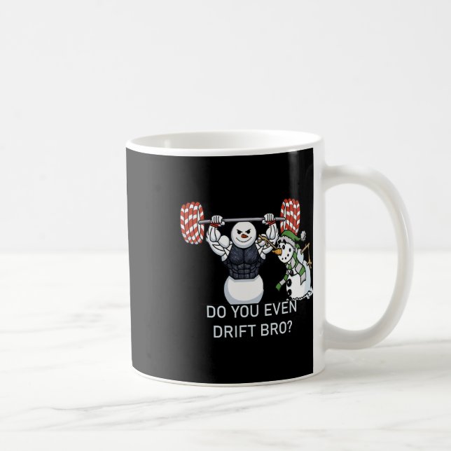 Snowman Weightfting Bodybuilding Funny Workout Kaffeetasse (Rechts)