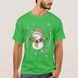 Snowman Weihnachten Swirt Winter T-Shirt