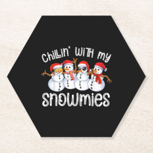 Snowman Weihnachts-Chillin mit meinen Schneemassen Untersetzer
