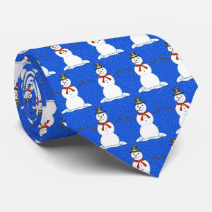 Snowman Weihnachts-Krawatte Krawatte