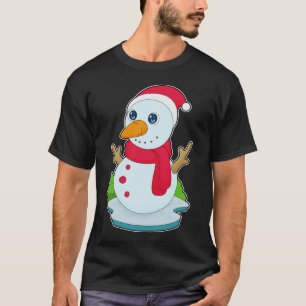 Snowman Weihnachts-Weihnachtsmannmütze T-Shirt