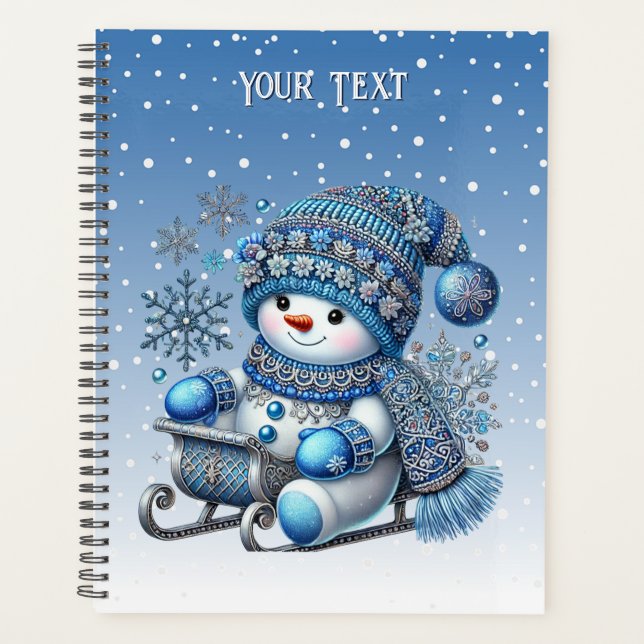 Snowman-Weihnachtsfeiertag Planer (Vorderseite)