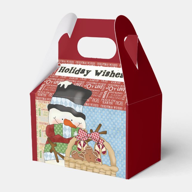 Snowman Weihnachtsfeiertage-Geschenkboxen Geschenkschachtel (Vorderseite)