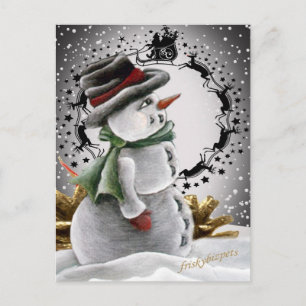 Snowman Weihnachtskarten Feiertagspostkarte