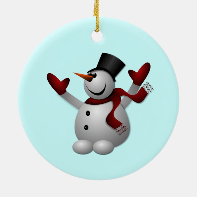 Snowman Weihnachtsschmuck (Hinten)