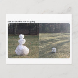 Snowman, wie es angefangen hat und wie es ins Twit Postkarte