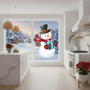 Snowman Window Cloning Fensteraufkleber