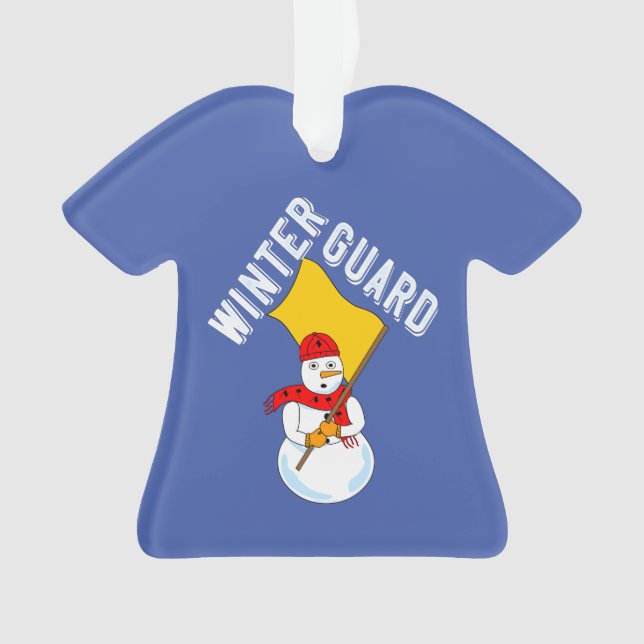 Snowman Winter Guard Metal Ornament (Vorderseite)