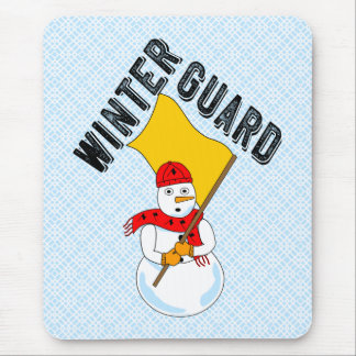 Snowman Winter Guard Mouse Pad Mousepad