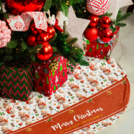 Snowman Winter Holidays - Merry Christmas Fleece Weihnachtsbaumdecke