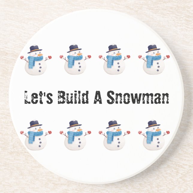 Snowman Winter Untersetzer (Vorne)