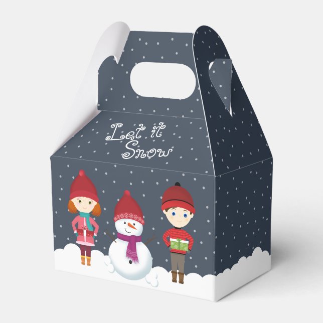 Snowman Winter Wonderland Geschenkschachtel (Vorderseite)