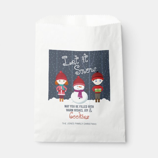 Snowman Winter Wonderland Geschenktütchen (Vorderseite)
