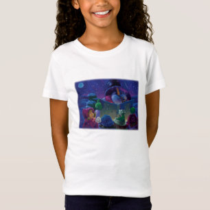 Snowman Wintertime Reading Art T-Shirt