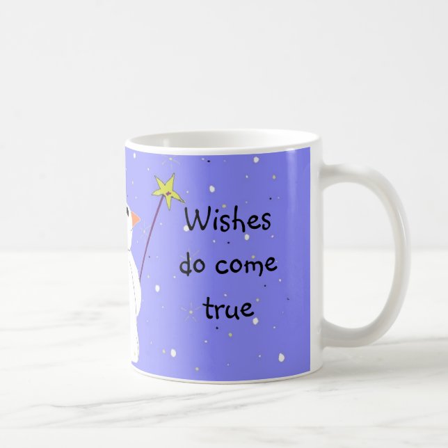 Snowman Wish Maker Kaffeetasse (Rechts)