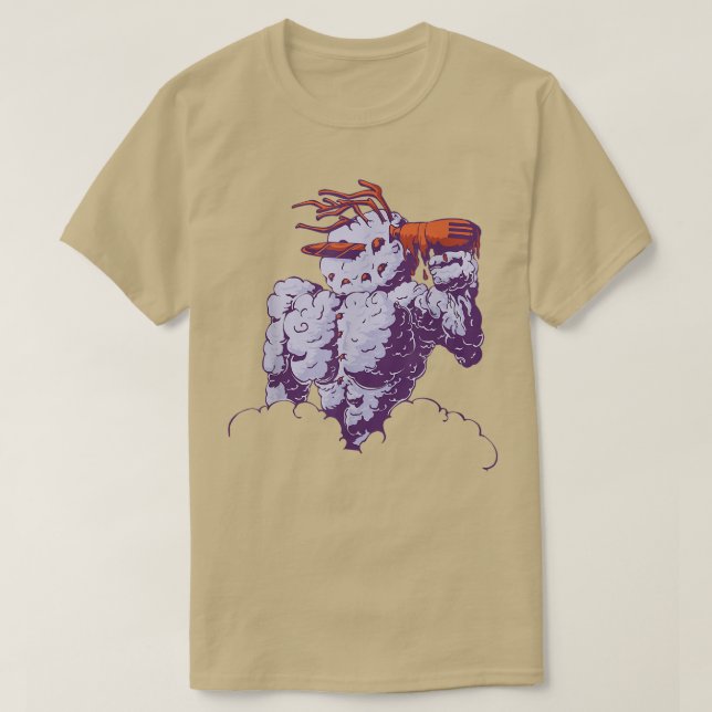 Snowman With Blow Dryer Snow Winter  T-Shirt (Design vorne)