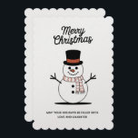 "Snowman Wonderland Christmas Cards" Feiertagskarte<br><div class="desc">"Bringen Sie den Zauber des Winters mit unseren reizvollen Weihnachtskarten des Schneemanns zu Ihren Urlaubsszenarien. Mit fröhlichen Schneemännern, die mit Schals, Hüten und funkelnden Lichtern geschmückt sind, erwecken diese Karten die Wärme und den Charme der Saison. Jede Karte ist perfekt, um festliche Freude zu vermitteln. Sie ist eine fröhliche Erinnerung...</div>