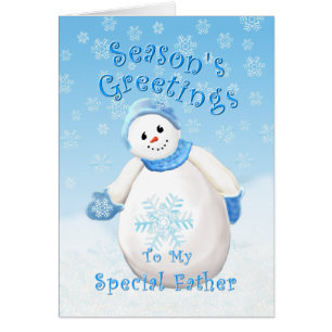 Snowman Wonderland für die Weihnachtskarte des Vat