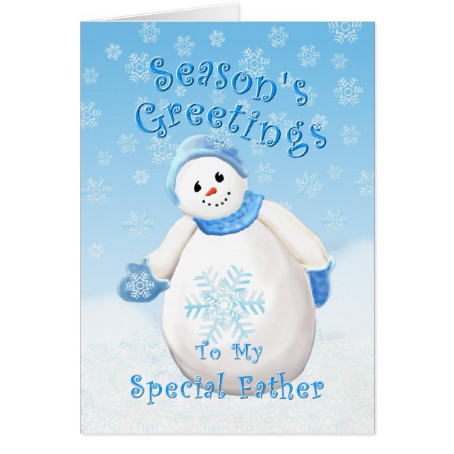 Snowman Wonderland für die Weihnachtskarte des Vat (Vorne)