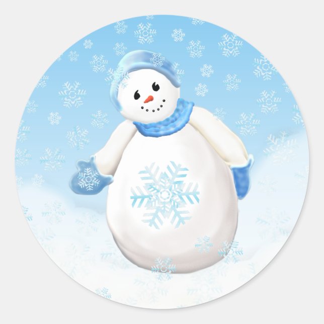 Snowman Wonderland Sticker (Vorderseite)
