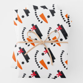 Snowman Wrapping Paper Geschenkpapier Set