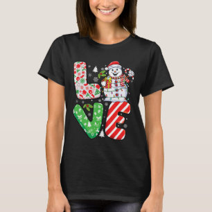 Snowman Xmas Familie Matching Design Snowman Chris T-Shirt