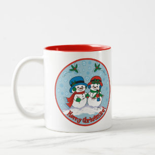 Snowman Zweifarbige Tasse