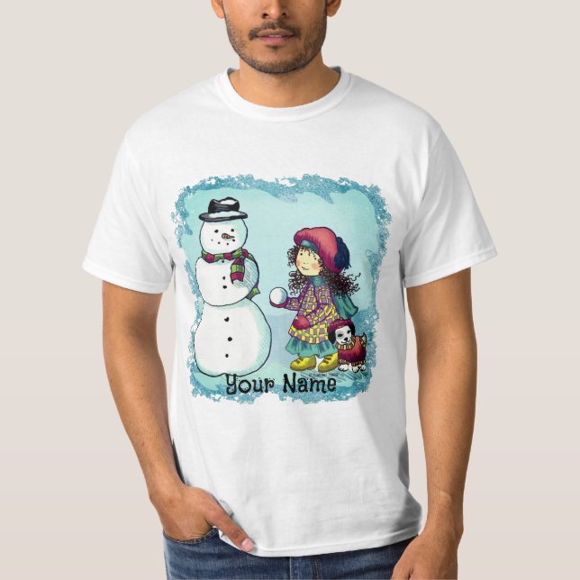 Snowmann-T - Shirt (Vorderseite)