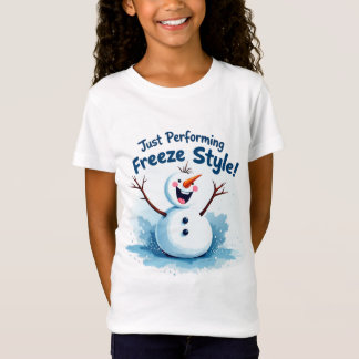 Snowmans Freeze Style Performance Art T-Shirt