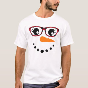Snowmans gegenüber Carrot Nose Eyelashes Leopard G T-Shirt
