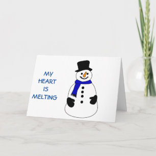 SNOWMAN'S HERZ IST MELTING-CHRISTMAS OHNE "SIE" FEIERTAGSKARTE