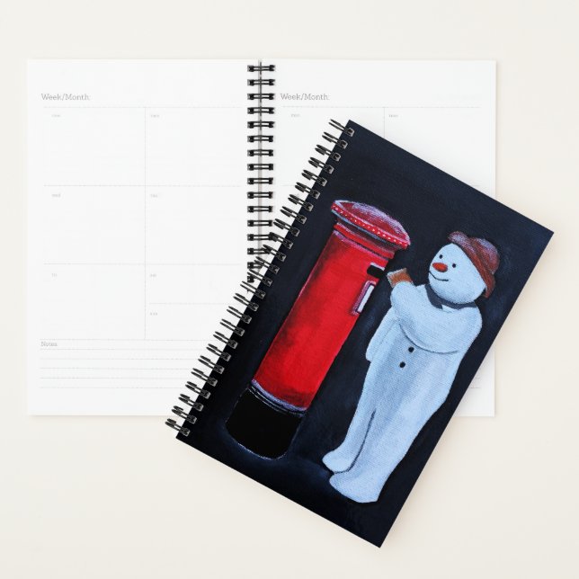 Snowman's Letter to Santa Painting by Alfred Fox (Devant avec enveloppe)