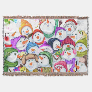 Snowmans Noël Jeu de couverture Cadeau